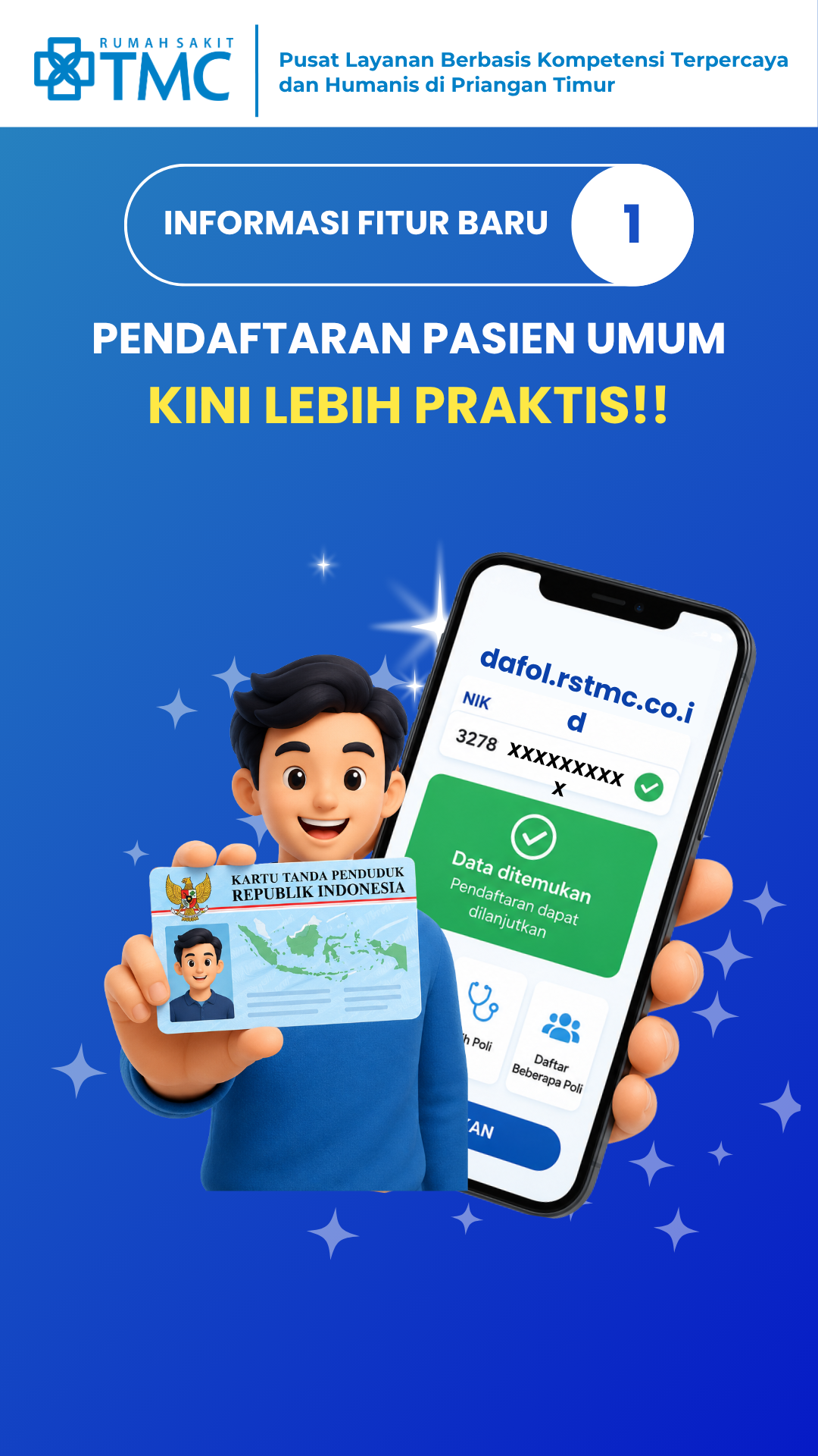 INFORMASI PERUBAHAN SISTEM DAFTAR ONLINE RSTMC (UMUM)